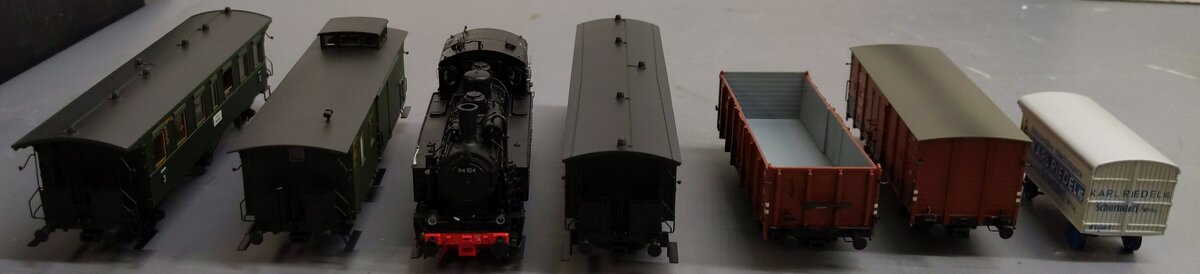 Brawa HO Scale 45974 60th Anniversary Set/6 Steam Locomotive & Passenger Cars EX/Box