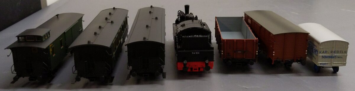 Brawa HO Scale 45974 60th Anniversary Set/6 Steam Locomotive & Passenger Cars EX/Box