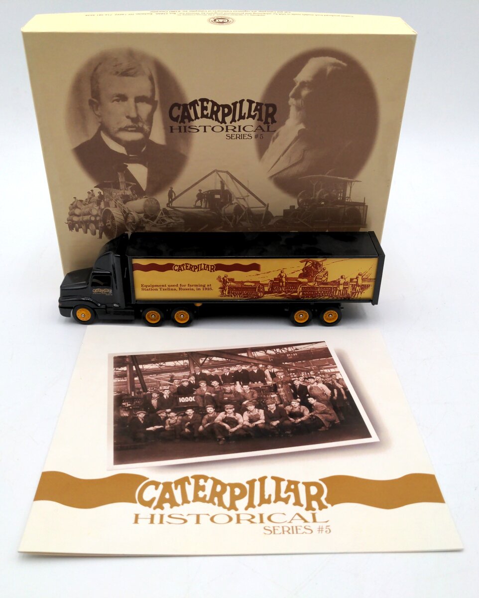 Winross 1:64 Scale Diecast Caterpillar Historical Series #5 Semi & Trailer NIB