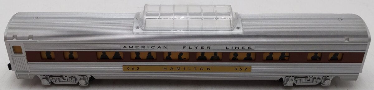American Flyer 6-48942 S Scale AFL Silver Flash Hamilton Vista Dome #962 VG/Box