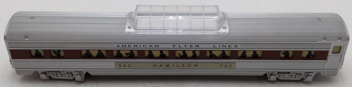 American Flyer 6-48942 S Scale AFL Silver Flash Hamilton Vista Dome #962 VG/Box