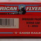 American Flyer 6-48933 S Gauge Missouri Pacific Eagle Mountain Dining Car #8933 EX/Box