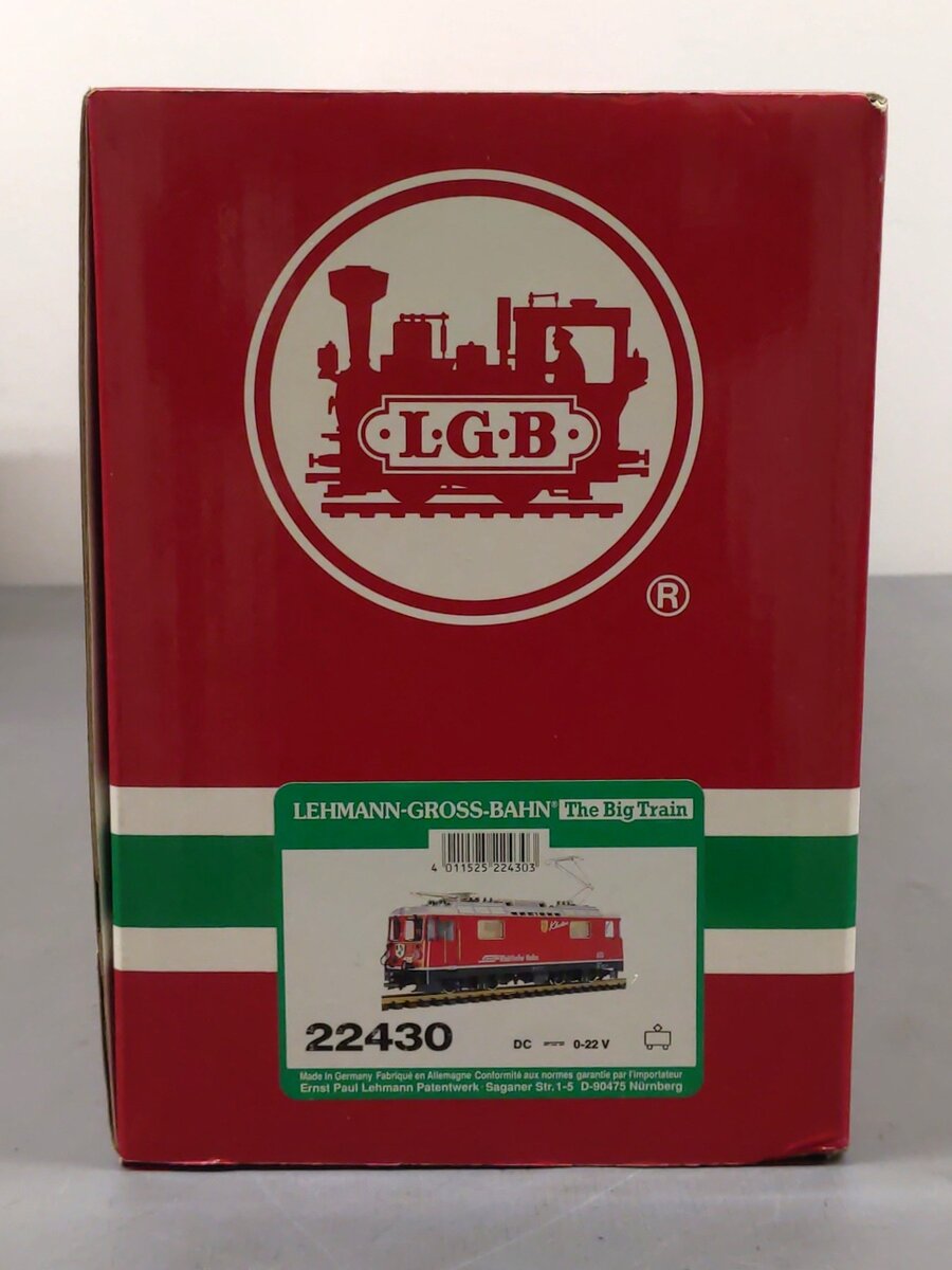 LGB 22430 G Scale Rhätishe Bahn GE 4/4 II Electric Locomotive #615 LN/Box