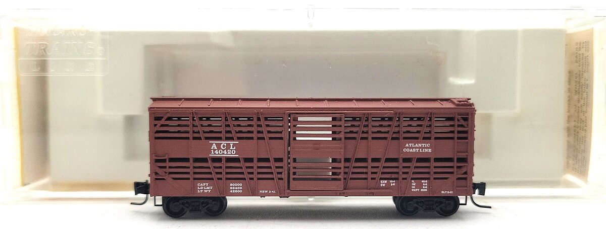 Micro-Trains 13807-2 Z Scale A.C.L. Stock Car #140420 LN/Box