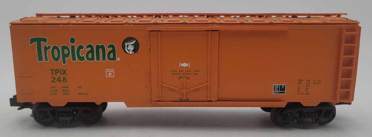 MTH 20-94016 O Gauge Tropicana Reefer Car #248 VG/Box