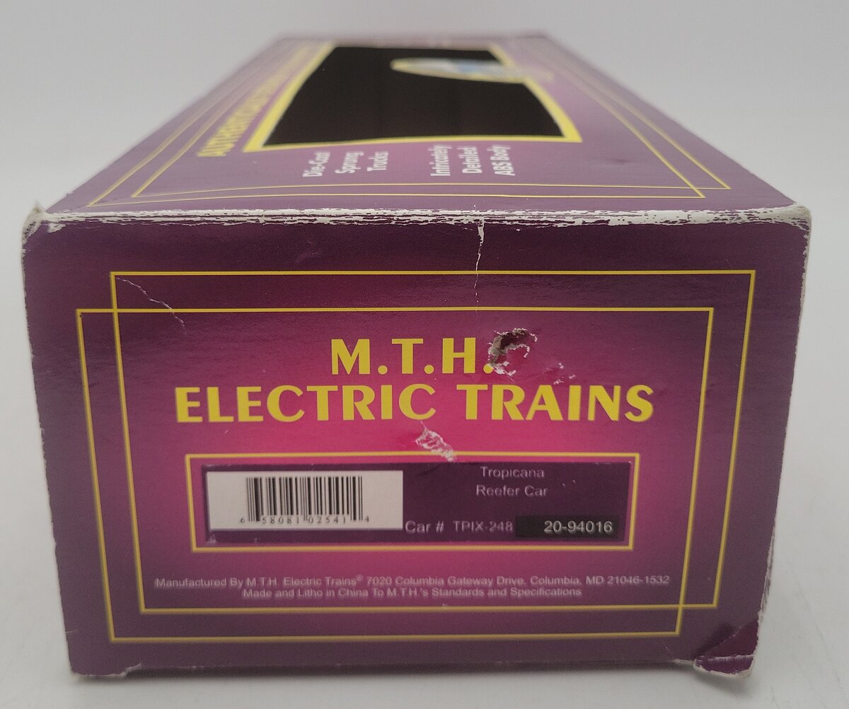 MTH 20-94016 O Gauge Tropicana Reefer Car #248 VG/Box