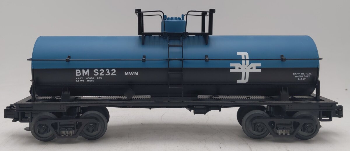 MTH 30-7331 O Gauge Boston & Maine Tank Car #S232 EX/Box