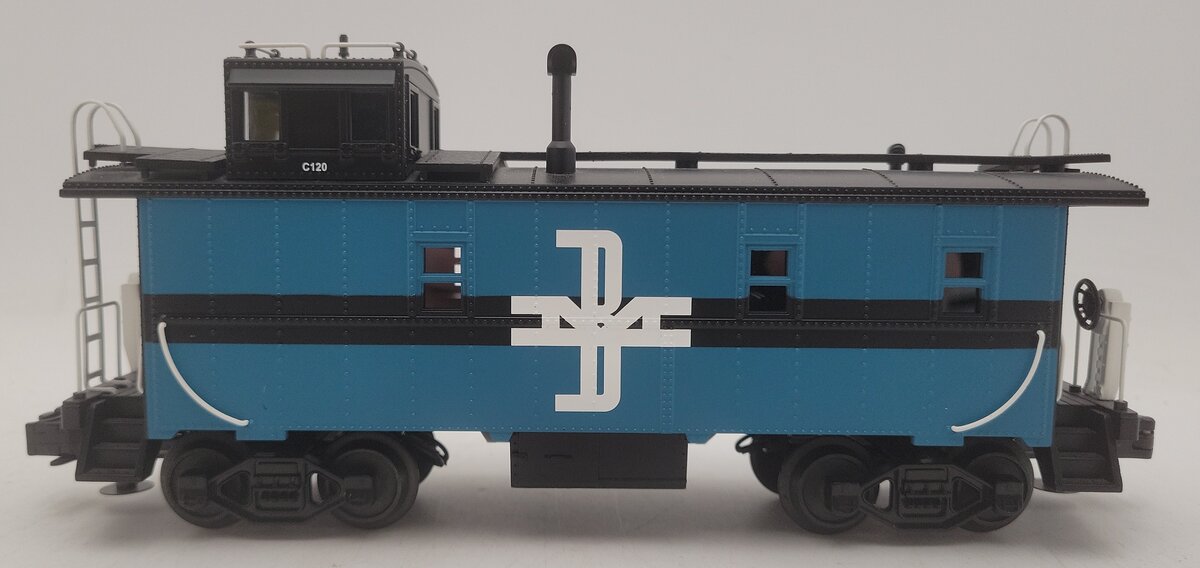 MTH 30-7786 O Boston & Maine RailKing Offset Steel Caboose Car #C120 EX/Box