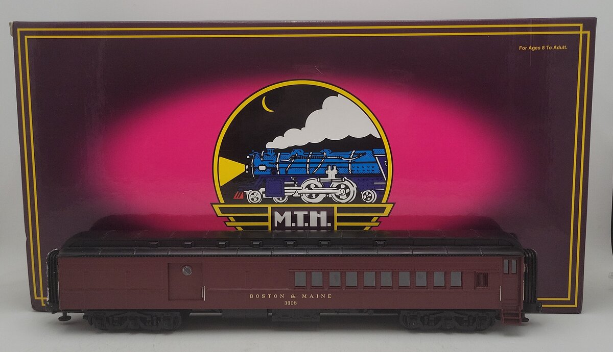 MTH 20-4127 O Boston & Maine 70' Madison Combo Passenger Car Only EX/Box