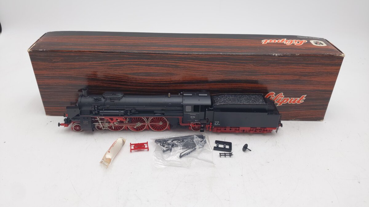 Liliput 4003 HO Scale 4-6-2 Steam Locomotive & Tender #18316 VG/Box