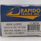 Rapido Trains 113074 HO Canadian National Green Point 6-4-6 Sleeper #1162 EX/Box