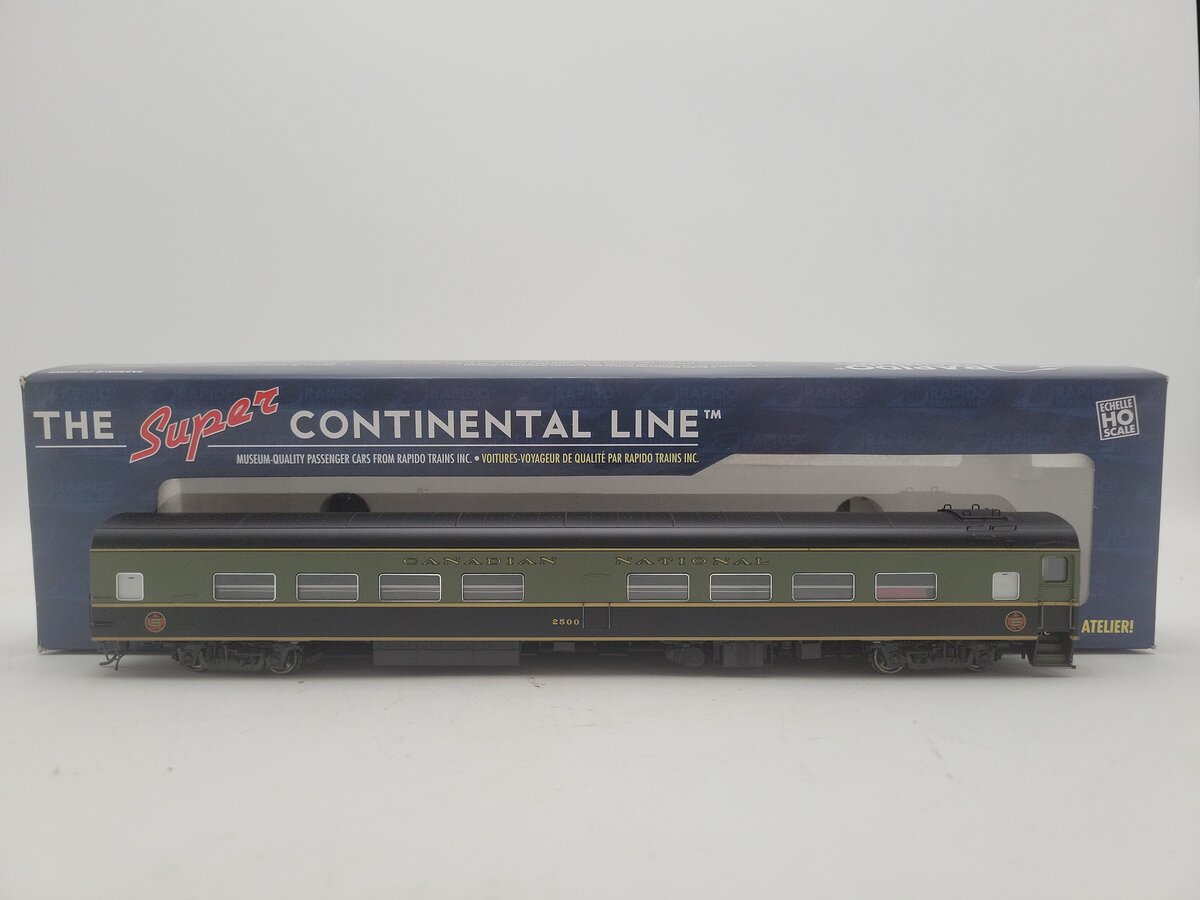 Rapido Trains 103006 HO Canadian National Cafe-Bar-Lounge #2500 EX/Box