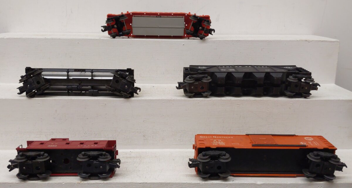 Lionel Vintage O Gauge Freight Cars: 6257, 6415, 6436, 6464-25, 6519 [5] EX/Box