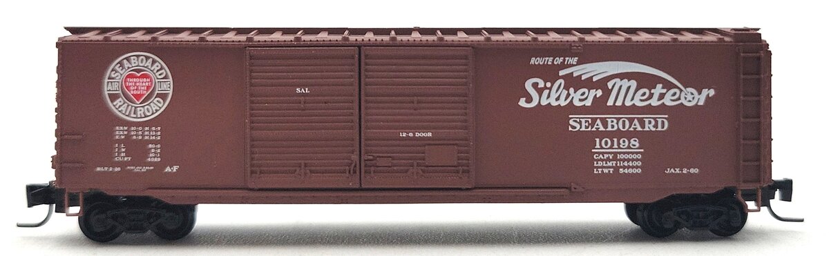 Micro-Trains 50600100 Z Scale Seaboard Air Line 50' Box Car #10198 LN/Box