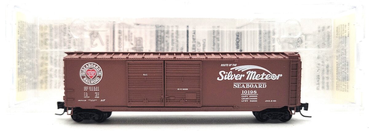 Micro-Trains 50600100 Z Scale Seaboard Air Line 50' Box Car #10198 LN/Box