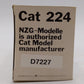 NZG Modelle 1:50 Scale Diecast CAT 224 Wheel-Type Excavator EX/Box