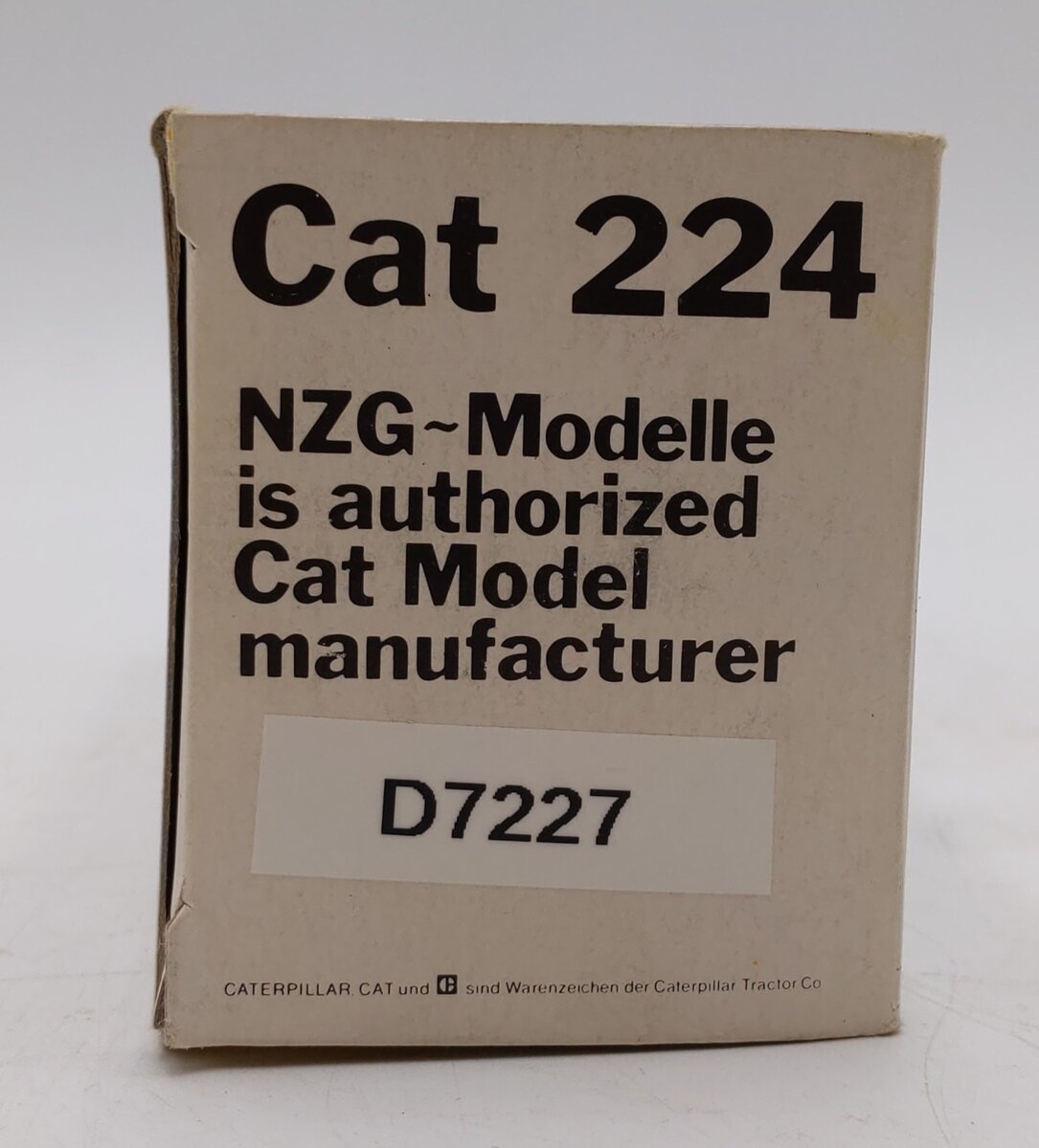 NZG Modelle 1:50 Scale Diecast CAT 224 Wheel-Type Excavator EX/Box