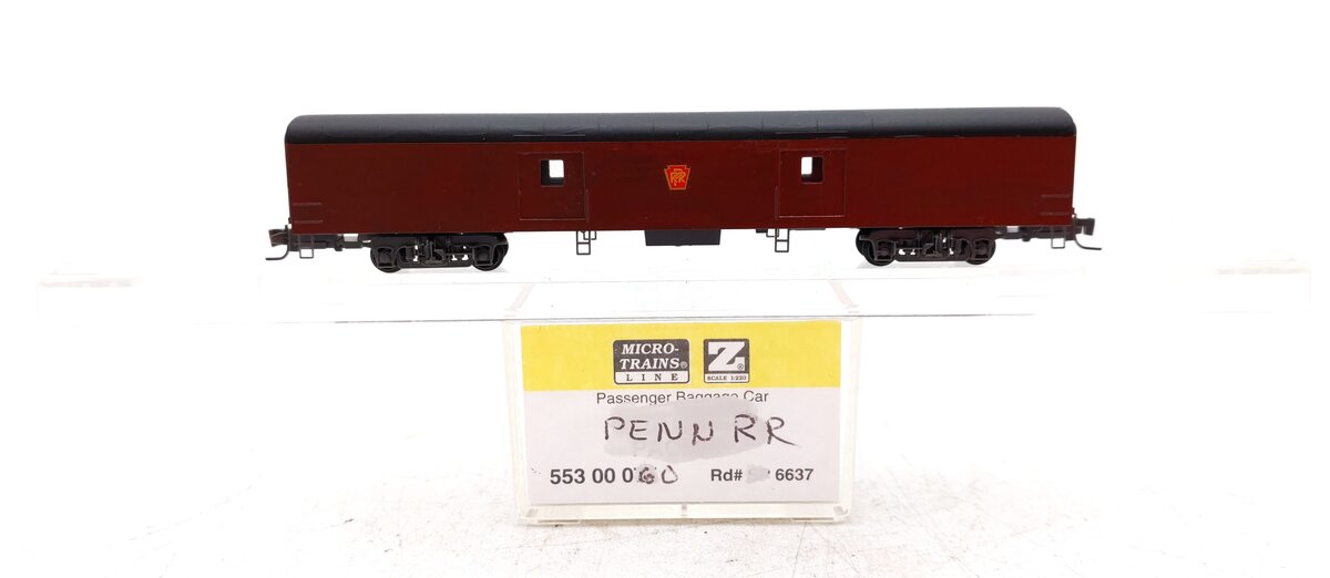 Micro-Trains Z Custom PRR Streamlined P-S SS Baggage Car/Box