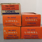 Lionel Vintage O Gauge Freight Cars: 6465, 6463, 6814, 6017-100, 3470 [5] EX/Box