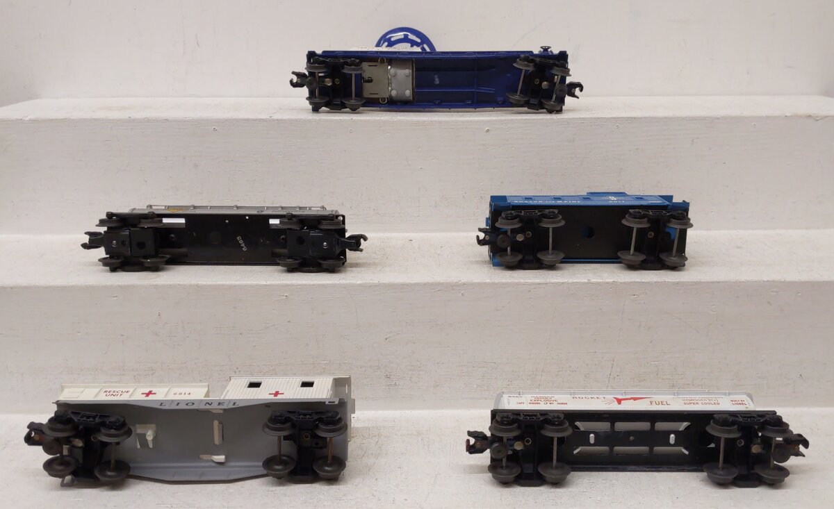 Lionel Vintage O Gauge Freight Cars: 6465, 6463, 6814, 6017-100, 3470 [5] EX/Box