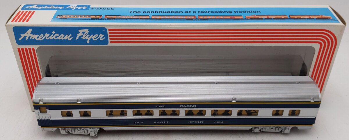 American Flyer 6-48914 S Gauge Missouri Pacific Eagle Spirit Passenger Car #8914 VG/Box