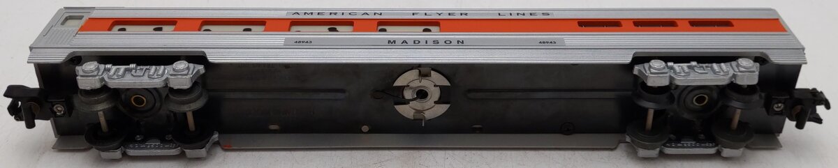 American Flyer 6-48943 S AFL Silver Flash Madison Vista Dome Dining Car VG/Box
