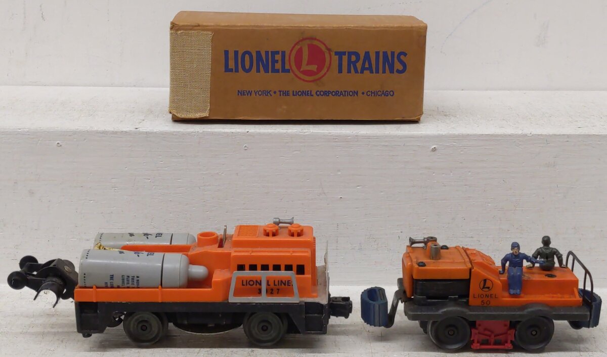 Lionel O Gauge Vintage Motorized Cars; 50, 3927, [2] VG/Box