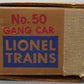 Lionel O Gauge Vintage Motorized Cars; 50, 3927, [2] VG/Box