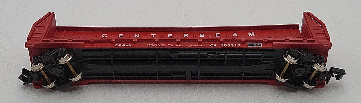 Con-Cor 0001-01231B N Scale Canadian Pacific Center-beam Flatcar #305317 LN/Box