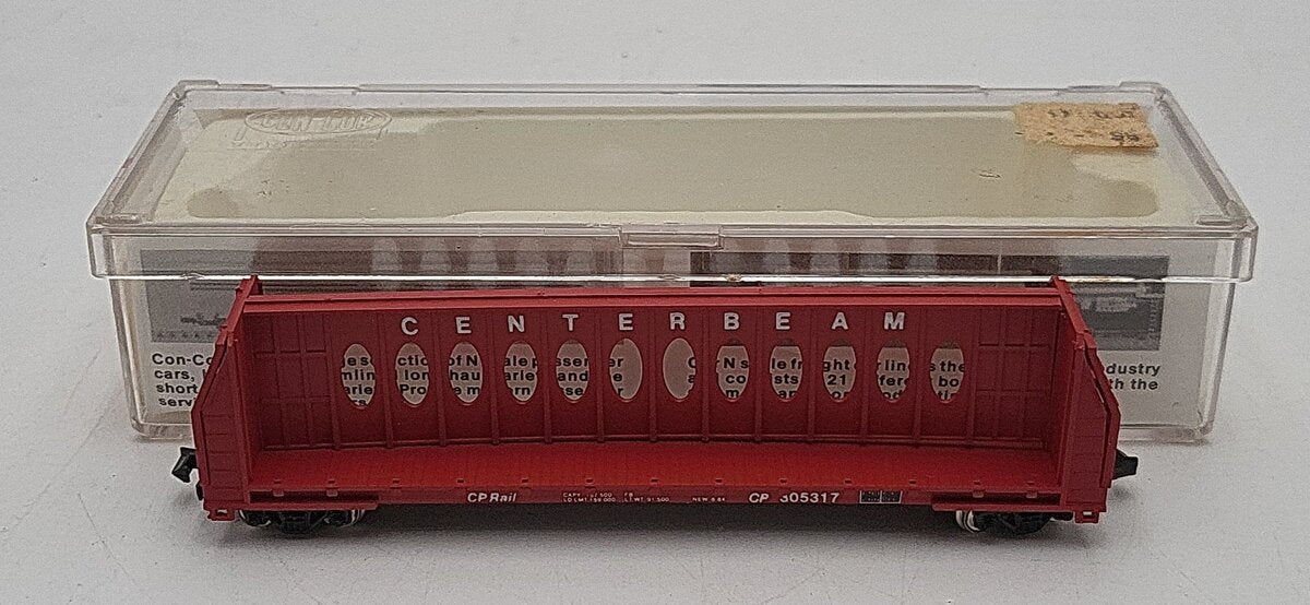 Con-Cor 0001-01231B N Scale Canadian Pacific Center-beam Flatcar #305317 LN/Box