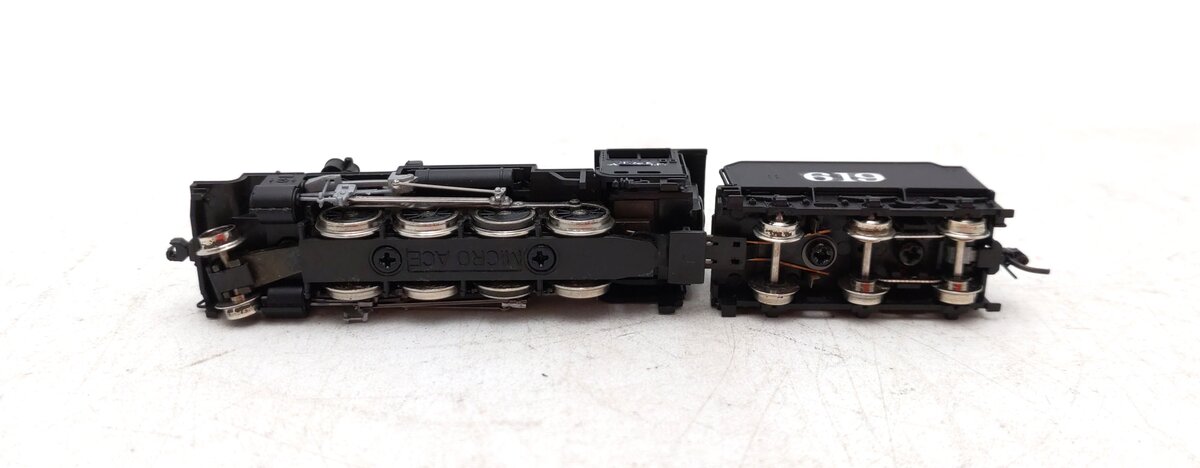 MicroAce A9704 N Custom ATSF Steam Locomotive w/ Tender #619/Box