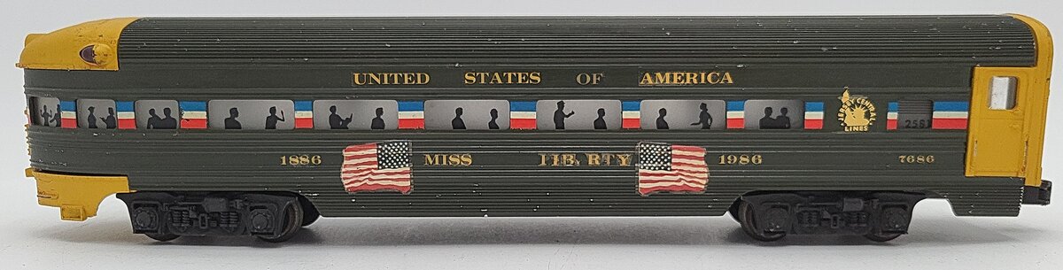 Lionel 2561 Vintage O Gauge Custom Painted Aluminum Observation Car