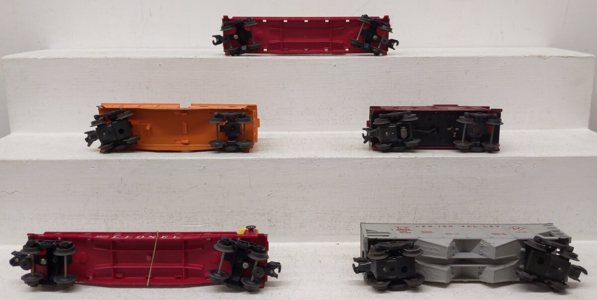 Lionel Vintage O Gauge Freight Cars: 6357, 6119-25, 6456, 6800, 6810 [5] EX/Box