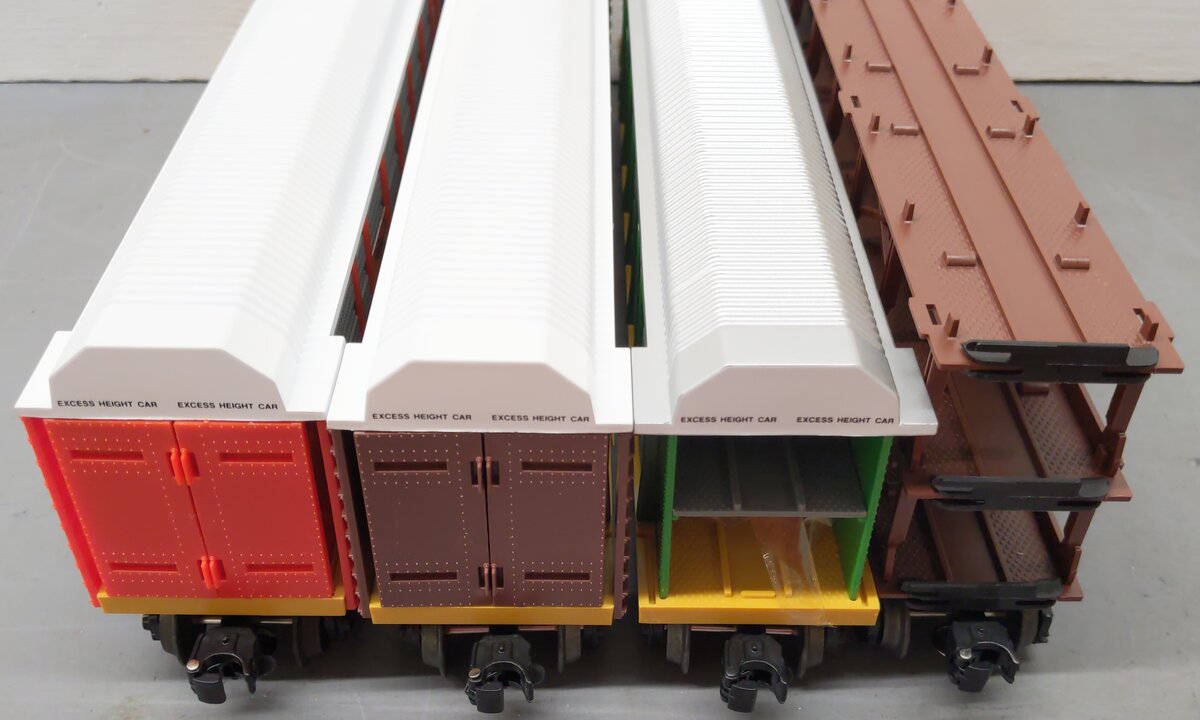 Lionel O Gauge Freight Cars: 16208, 16217, 16215, 16214 [4] EX