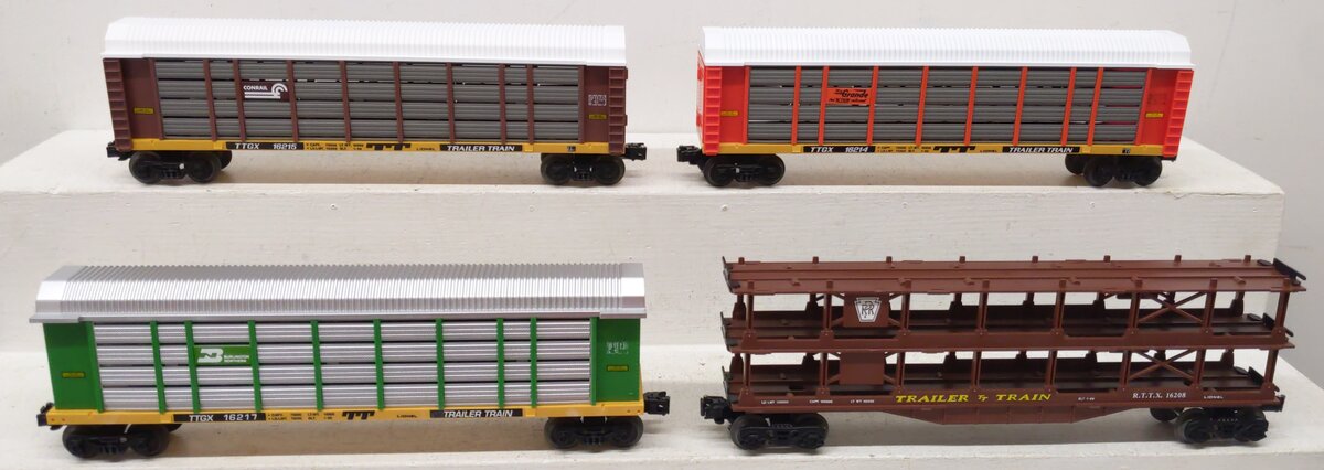Lionel O Gauge Freight Cars: 16208, 16217, 16215, 16214 [4] EX