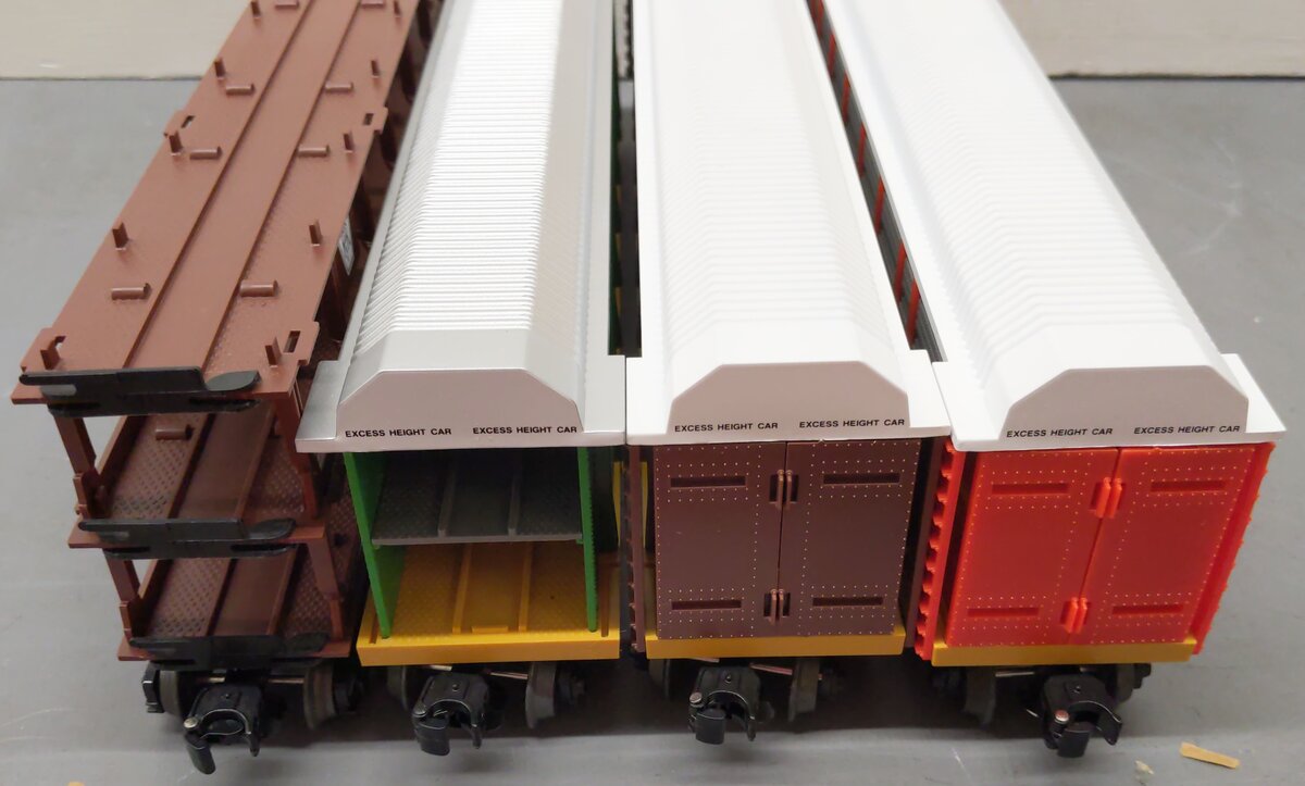 Lionel O Gauge Freight Cars: 16208, 16217, 16215, 16214 [4] EX