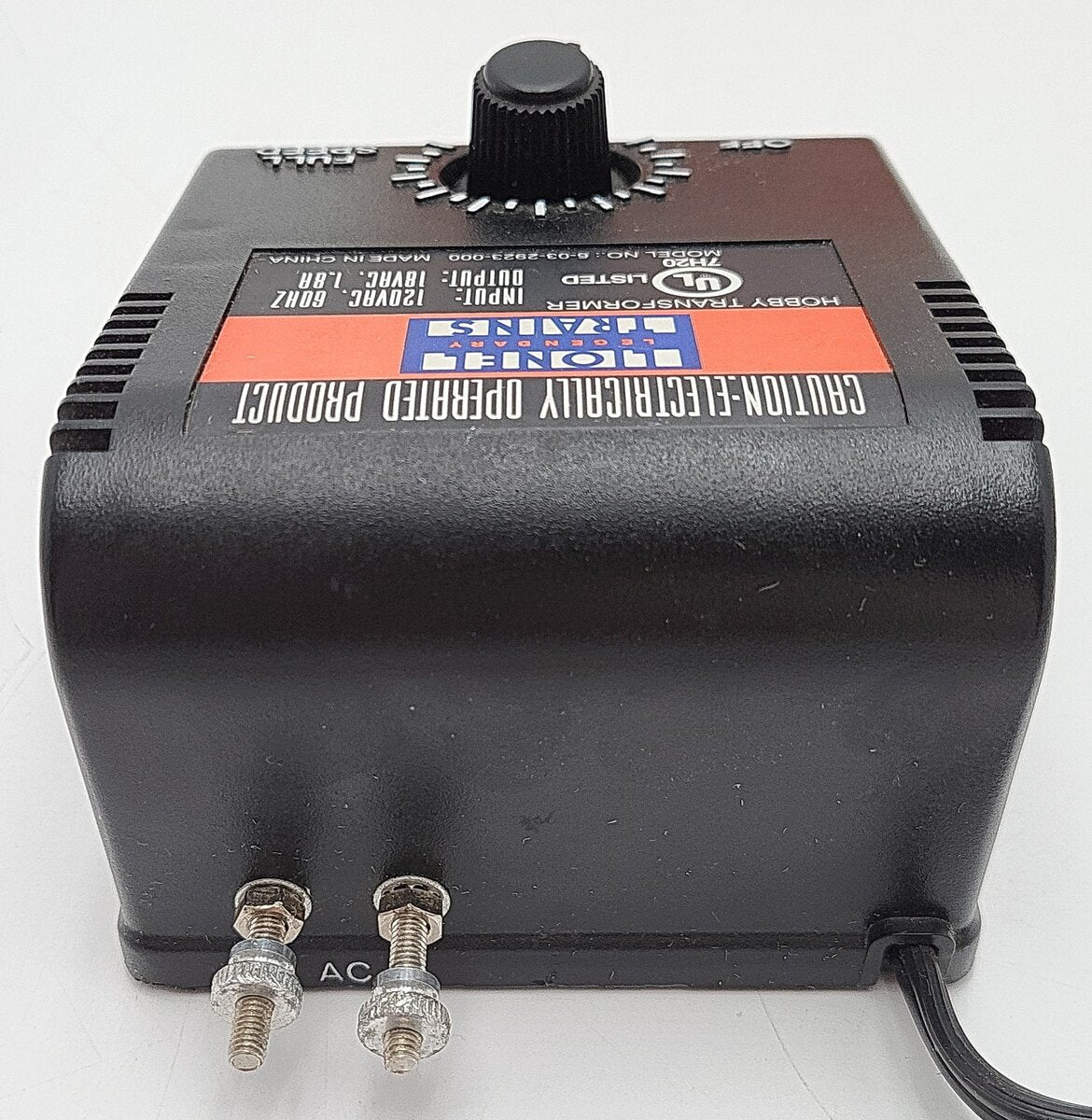 Lionel 6-32923 O 7H20 1.8 Amp Accessory Transformer w/Switch/Box