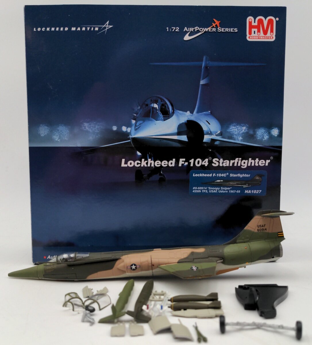 HOBBY MASTER HA1027 "Snoopy Sniper" - F-104C Starfighter VG/Box