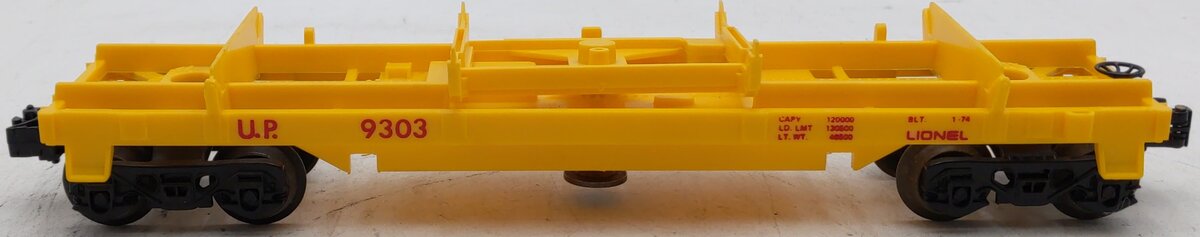 Lionel 6-9303 O Gauge Union Pacific Operating Dump Car EX