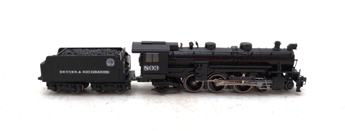 MicroAce A7602 N Custom DRGW 2-6-2 Steam Locomotive & Tender #303/Box