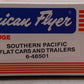 American Flyer 6-48501 S Gauge Southern Pacific Flatcar w/ Trailers EX/Box
