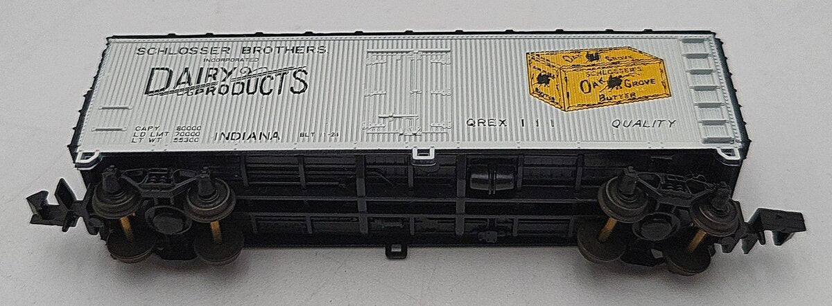 Con-Cor 0001-135106 N Scale Schlosser Bros 40' Wood Side Reefer #117 EX/Box
