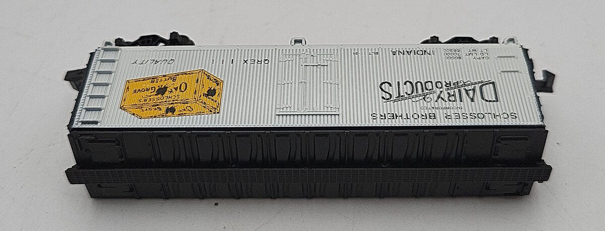 Con-Cor 0001-135106 N Scale Schlosser Bros 40' Wood Side Reefer #117 EX/Box