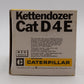 NZG Modelle 1:50 Scale Diecast Caterpillar CAT D4E Track-Type Tractor (Orange)/Box