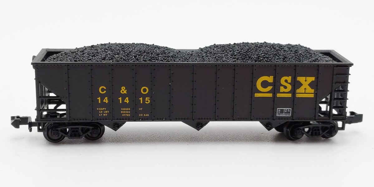 Atlas 3291 N Scale CSX "C&O" 90 Ton Hopper #141415 EX/Box