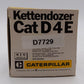 NZG Modelle 1:50 Scale Diecast Caterpillar CAT D4E Track-Type Tractor (Red)/Box