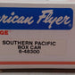 American Flyer 6-48300 S Gauge Southern Pacific Boxcar #48300 VG/Box
