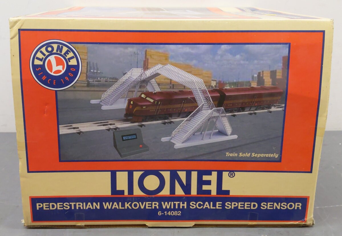 Lionel 6-14082 O Scale Pedestrian Walkover with Speed Sensor VG/Box