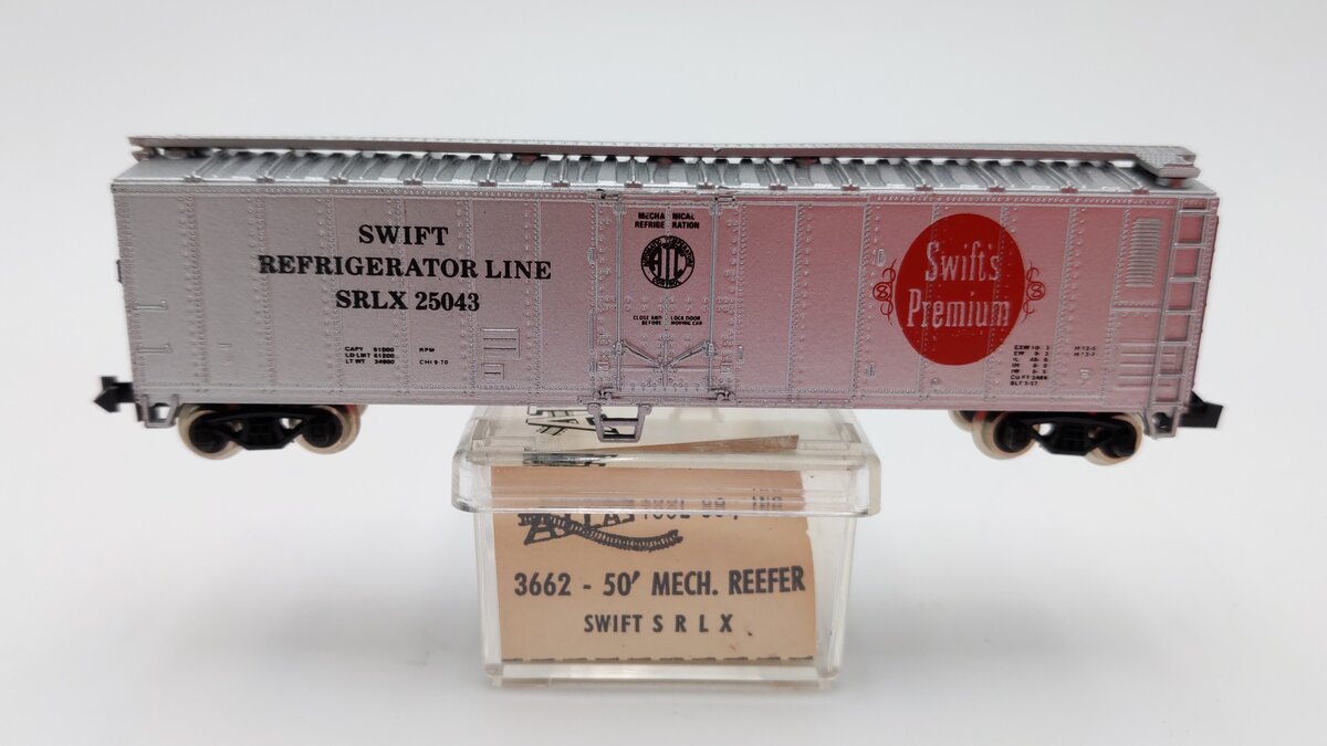Atlas 3662 N Scale Swift 50' Reefer Car #25043 LN/Box