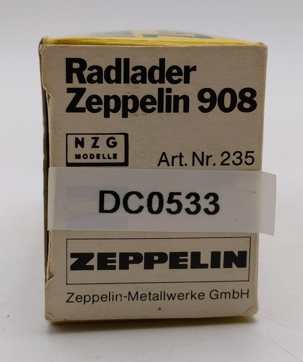 NZG Modelle 1:50 Diecast Radlader Zeppelin 908 Track-Type Loader EX/Box